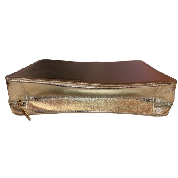 Lancôme Paris Rectangular Cosmetic or Vanity Case in Metallic Gold - Picture 5 of 9